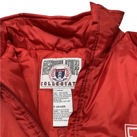 Vintage Nebraska huskers red puffer jacket - Picture 4 of 6